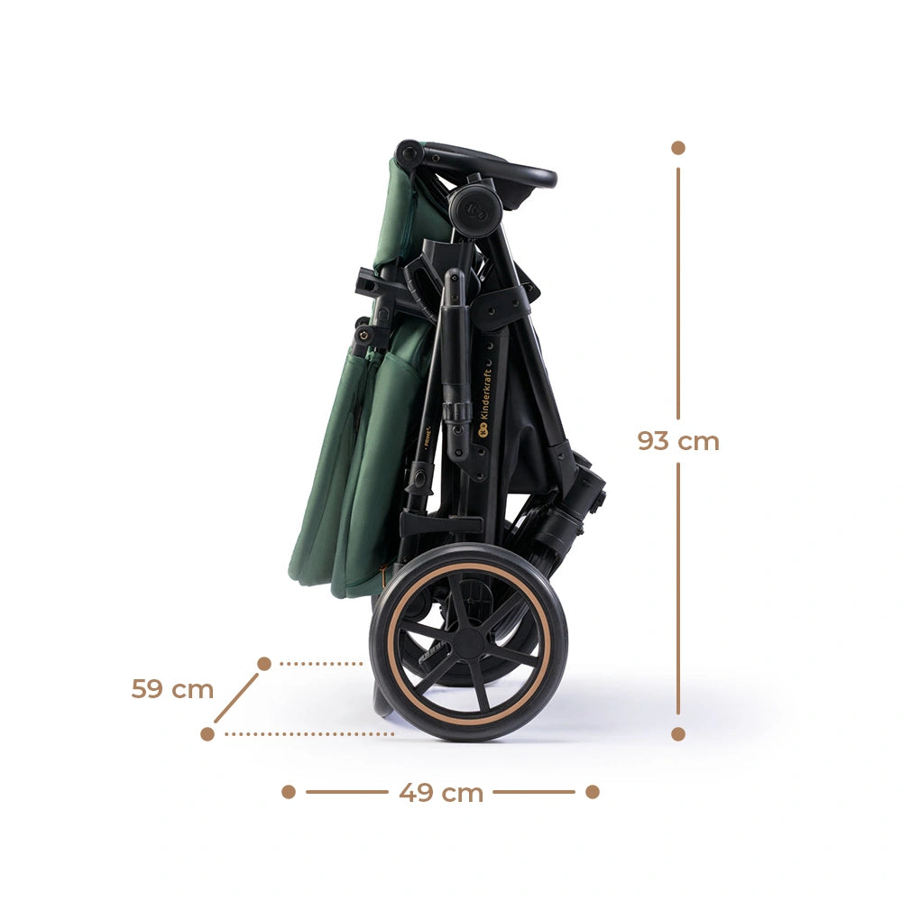 KINDERKRAFT PRIME2 PRO 3v1 multifunkční kočárek do 22kg + autosedačka MINK PRO