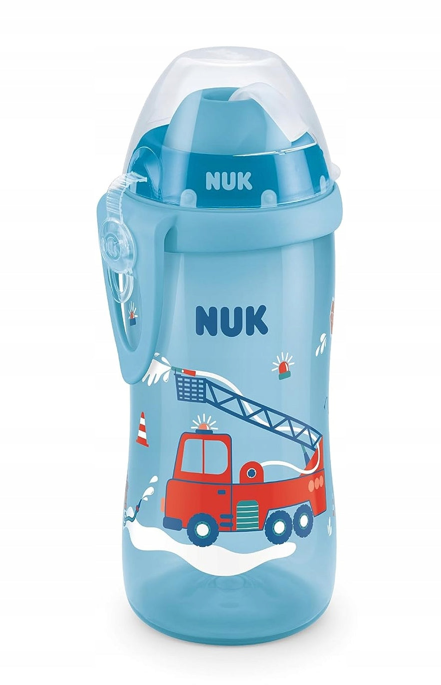 NUK Flexi Cup Trinkflasche mit Strohhalm 300 ml