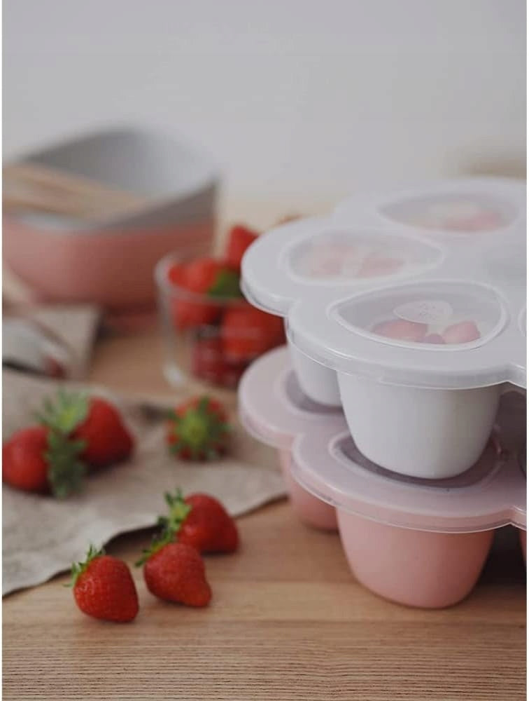 BEABA silicone container with lid