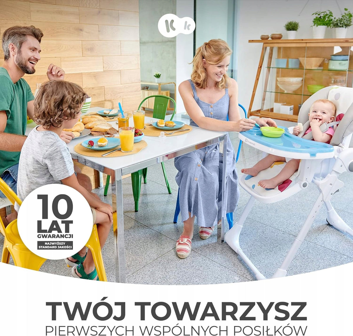 KINDERKRAFT YUMMY jídelní židlička s pultíkem