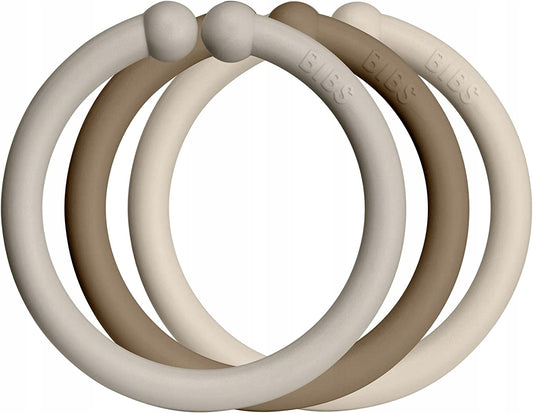 BIBS Loopsmulti-purpose hooks12 piecescolour - shades of brown and beigeNew condition, packaging damaged