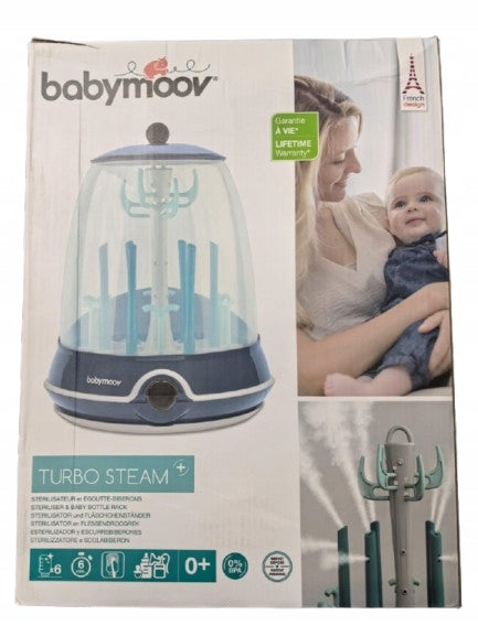 BABYMOOV Turbo Steam+ 2v1 sterilizátor, sušička, 6 lahví, 6 minut