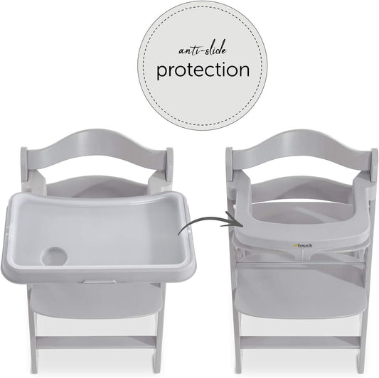 HAUCK Alpha Tray Grey επιπλέον δίσκος τραπεζιού για καρεκλάκι