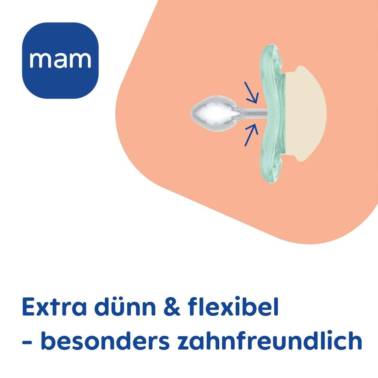MAM Perfect silicone pacifier 6–16 months x2