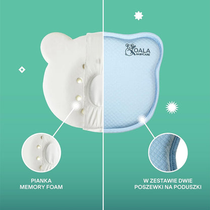 KOALA BABYCARE polštář pro kojence 0+ povlak