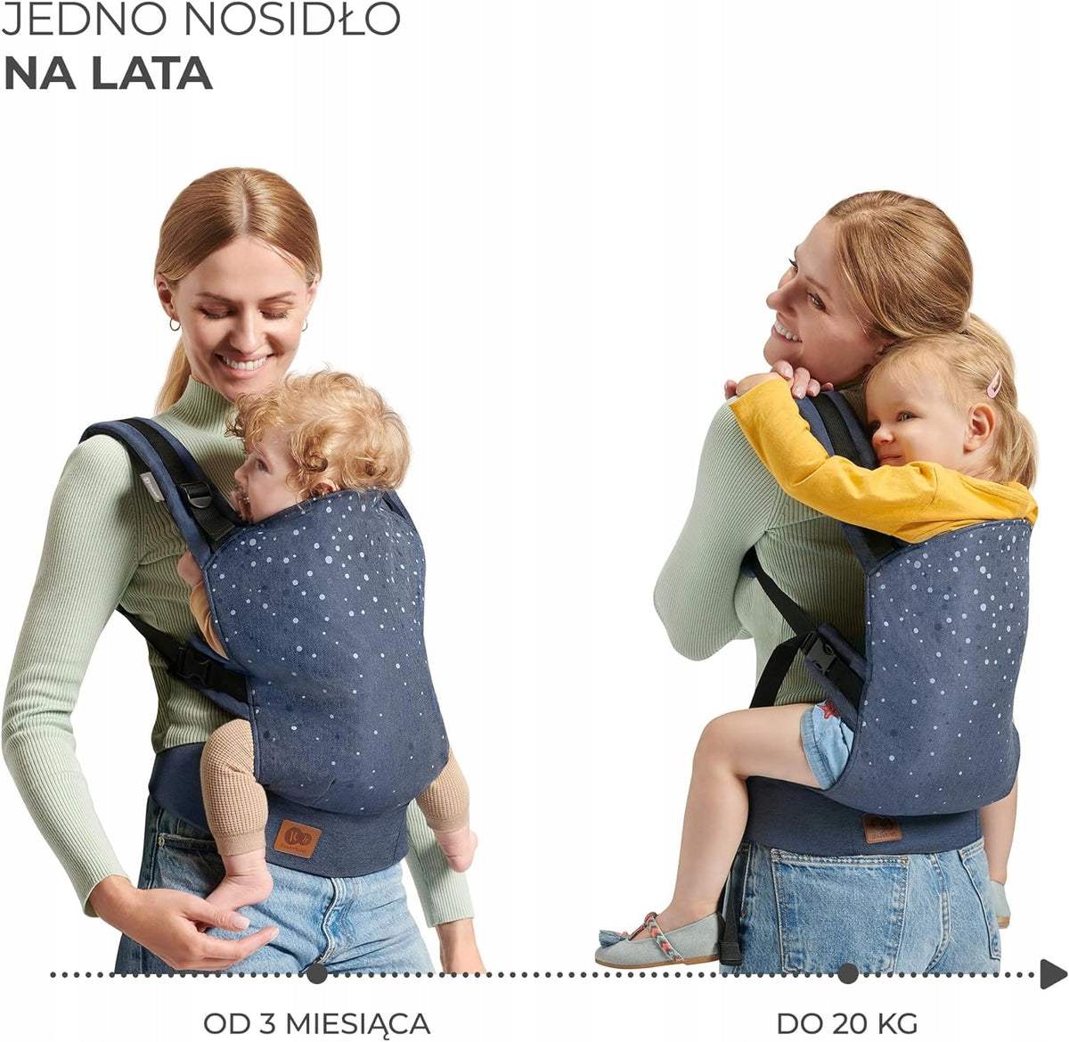 KINDERKRAFT NINO Confetti soft baby carrier