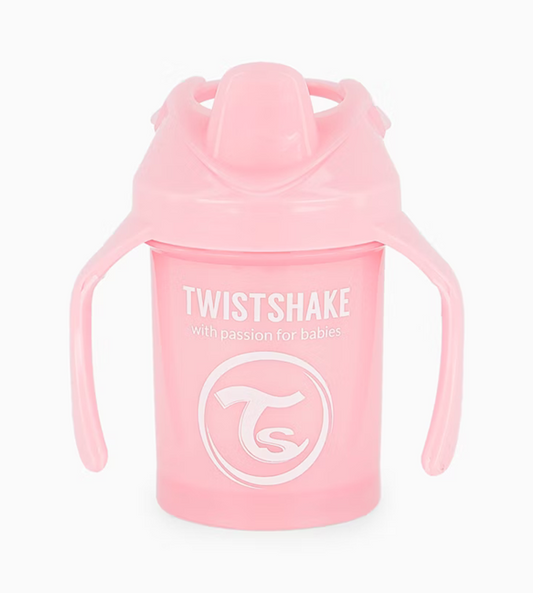 TWISTSHAKE Mini Cup hrnek proti rozlití s náustkem a mixérem 230 ml 4 m+