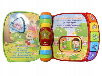 VTECH Rhymes Book elektronická vzdělávací knížka ANGLICKÝ JAZYK