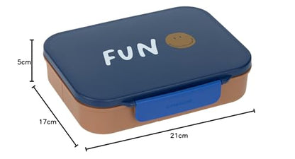 LÄSSIG Little Gang Smile svačinový box s přihrádkami bento