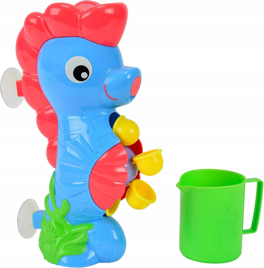SIMBA ABC mořský koník s vodním kolem a přísavkami + kelímek 26 cm