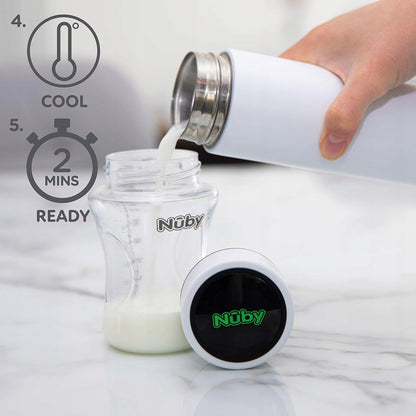 NUBY RapidCool termos chladicí pro přípravu mléka 240 ml LED