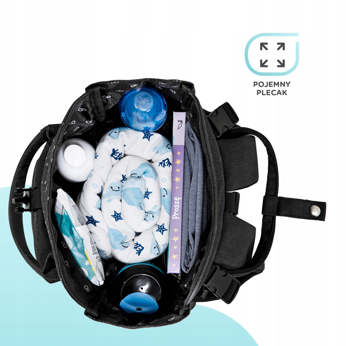KINDERKRAFT MOONPACK CONFETTI batoh na pleny a příslušenství