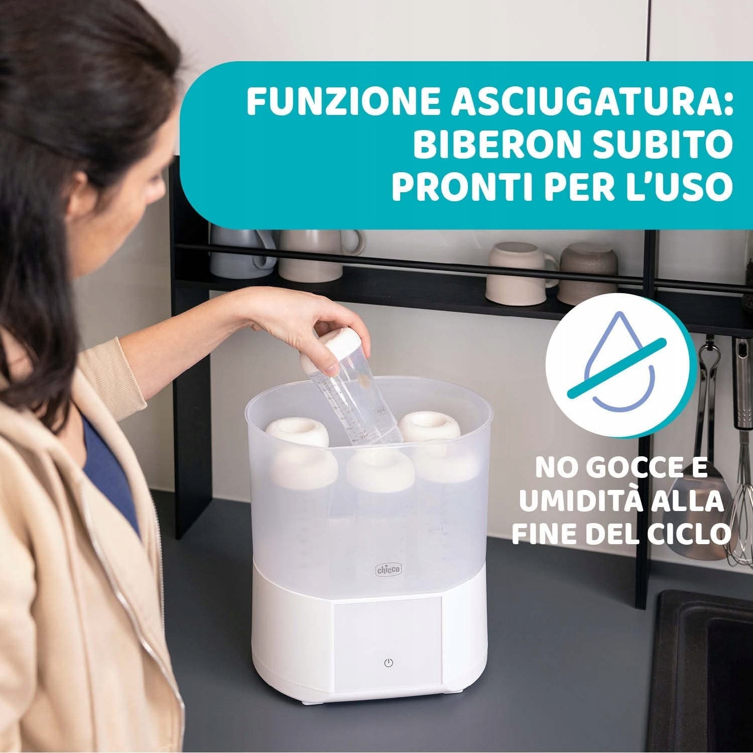 CHICCO sterylizator parowy z suszarką All in One – zdjęcie produktu 4