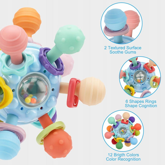VORENUS Spinning Ballsensory ball teetherage 0 +multicolouredwidth 11 cmmaterials plastic, silicone