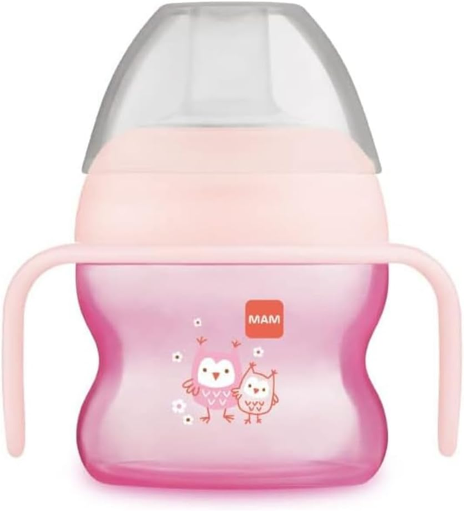 MAM Starter Cup hrnek nekapající 150 ml 4 m+ SOVY
