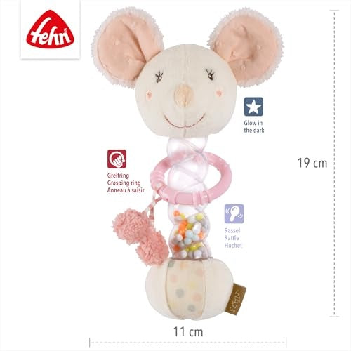 Fehn feehnLAND myška dešťová hůlka chrastítko 19cm 0m+