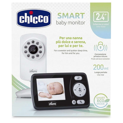 CHICCO Smart niania elektroniczna 2,4" FHSS, kamera i odbiornik z ekranem LCD, tryb Eco Mode