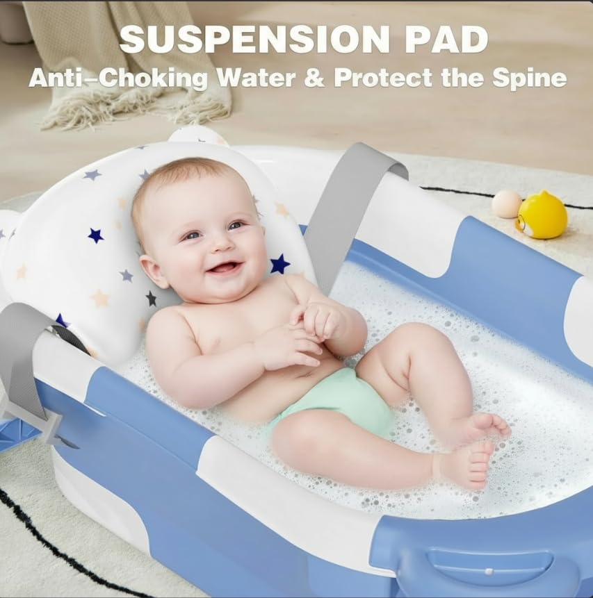 SUPERBE compact foldable bathtub + bear insert