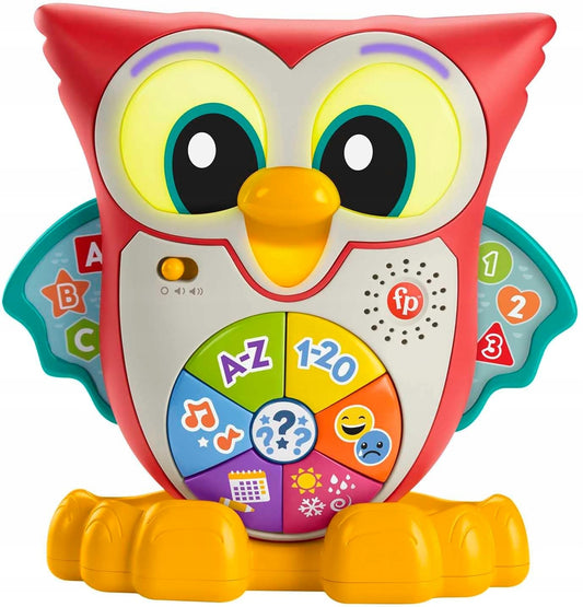 FISHER-PRICE hibou interactif lumières 90 mélodies phrases FRANÇAIS 18 mois+