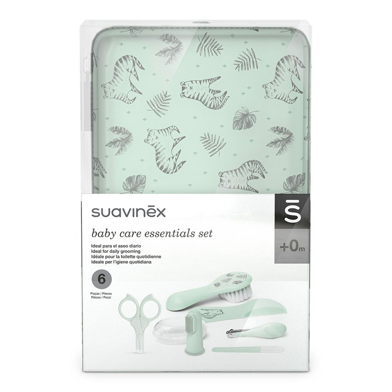 SUAVINEX sada pro péči o dítě 6 prvků + pouzdro TYGR