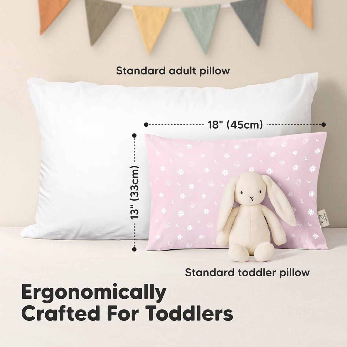 KEABABIES baby pillow x2