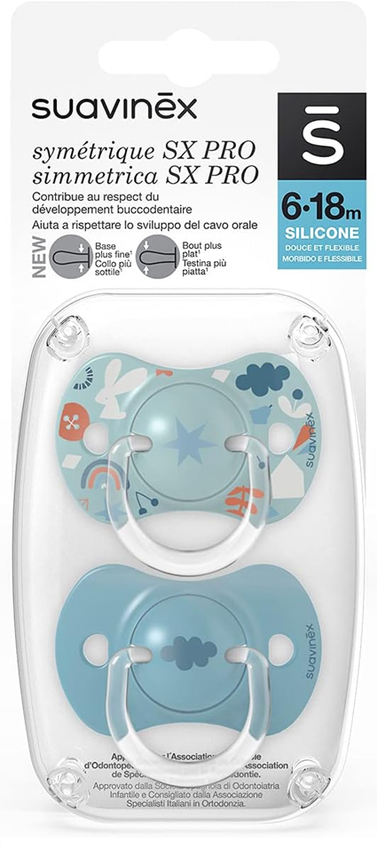 SUAVINEX SX Pro silicone soothing pacifiers