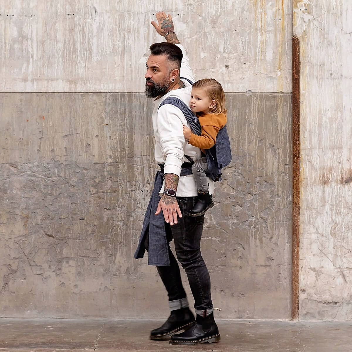 HOPPEDIZ hop-tye ergonomische Babytrage 0–30 Monate – Produktfoto 4