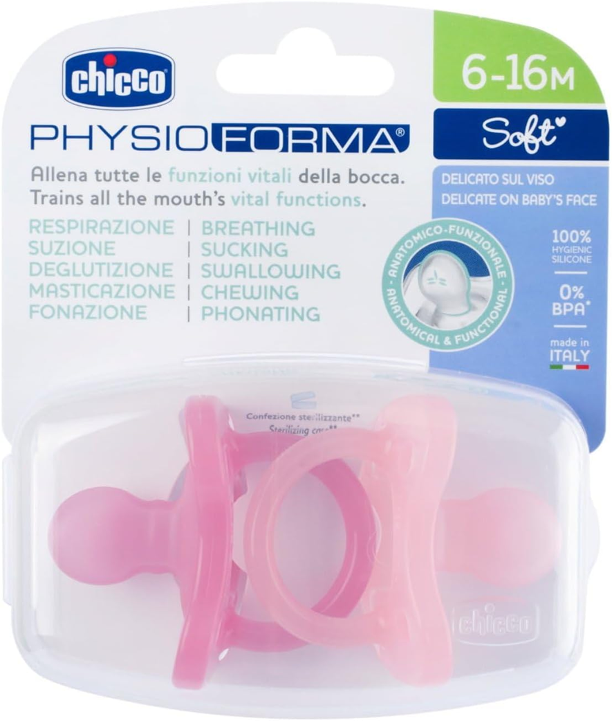 CHICCO PhysioForma SOFT πιπίλα x2 6-16 μηνών