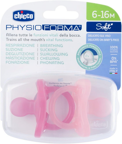 CHICCO PhysioForma SOFT πιπίλα x2 6-16 μηνών