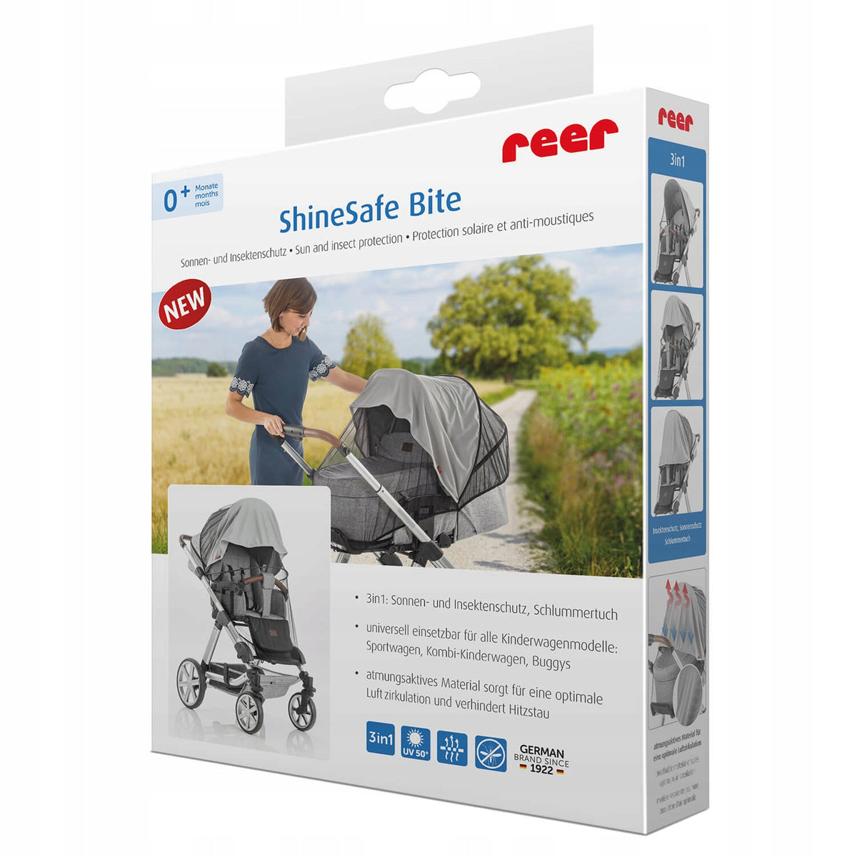 REER ShineSafe 3 σε 1 αντηλιακό κάλυμμα και κουνουπιέρα UPF50+ – φωτογραφία προϊόντος 9