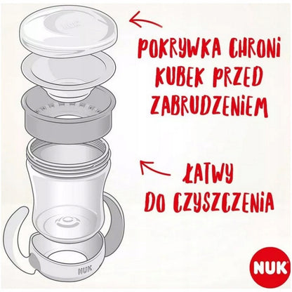 NUK Mini Magic Cup SVÍTÍCÍ NEKAPAJÍCÍ HRNEČEK 160 ml