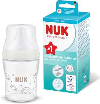 NUK Perfect Match üveg hasfájás elleni cumisüveg 120 ml 0+