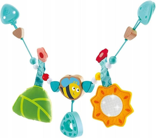 HAPE drevená retiazka na kočík ČMELIAK 39,5 cm