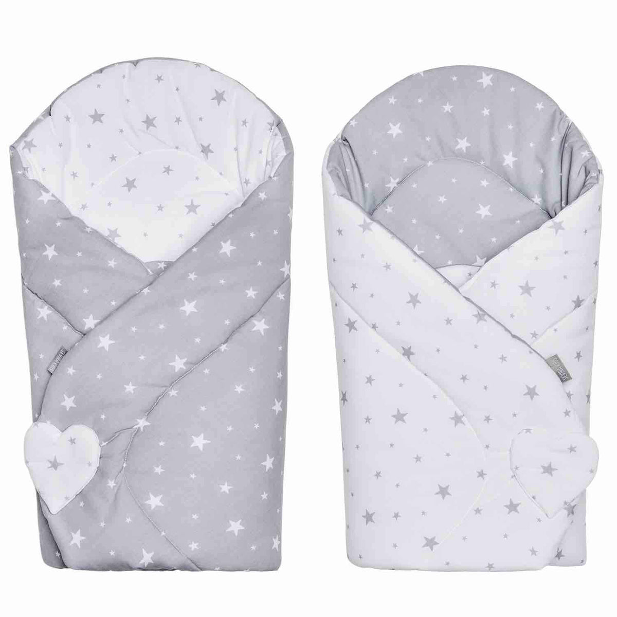 SEVIRA KIDSreversible swaddling blanket80X80 cmcolour grey and whitenew condition, replacement packaging