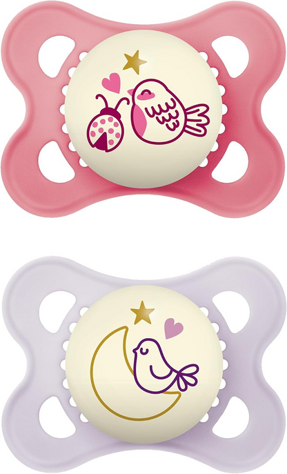 MAM ORIGINAL NIGHT orthodontic soothing pacifiers