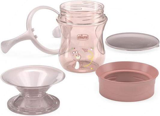 CHICCO Perfect Cup cană de băut fără vărsare, cu muștiuc la 360 de grade, 200 ml, 12 luni+