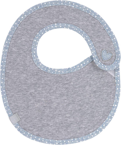 LASSIG cotton bib with hook-and-loop fastening
