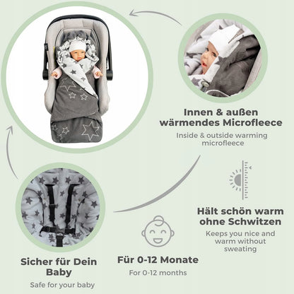 LILLY&BEN fleece blanket for car seat