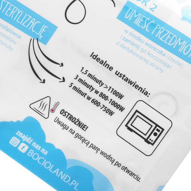 Instant action – the entire sterilization process takes only 1.5 minutes, saving you time during a busy day
