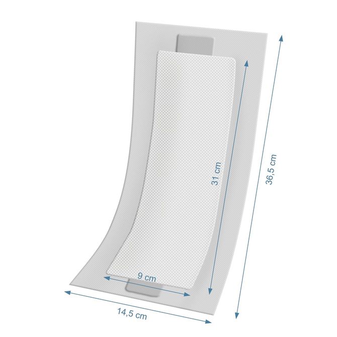 AKUKU Wochenbettbinde 14,5x36,5 cm, 10 Stück – Produktfoto 4