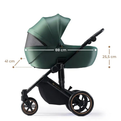 KINDERKRAFT PRIME2 PRO 3w1 wózek wielofunkcyjny do 22kg + fotelik MINK PRO – SHADOW GREY – zdjęcie 6